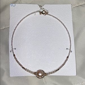Pink pearl necklace/choker